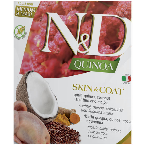 N&D Quinoa Skin&Coat Quail&Coc                    