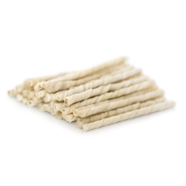 Twisted Sticks 8mm 100stk Whit                    