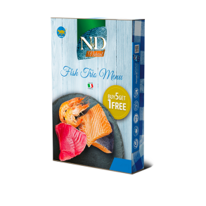 N&D Cat Natural Fisk Trio 6stk                    