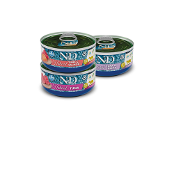 N&D Cat Natural Fisk Trio 6stk                    