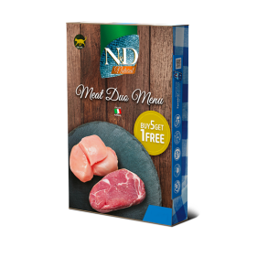N&D Cat Natural Meat Duo 6stk                     