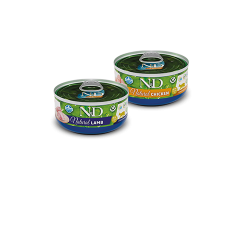 N&D Cat Natural Meat Duo 6stk                     