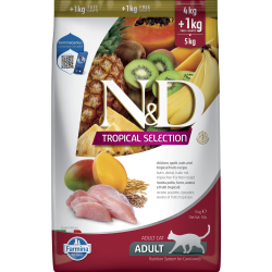 N&D CAT Tropical Chicken 4+1kg                    