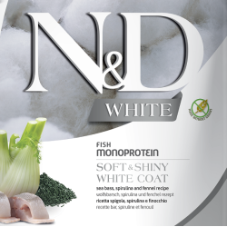 N&D White Dog Sea Bass.Spiruli                    