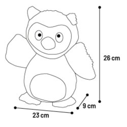 Toy Lacy Owl Purple 23x9x26cm                     