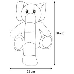 Toy Hida Sitting Elephant Grey                    