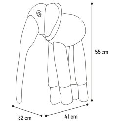 Toy Hida Elephant Grey                            