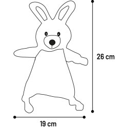 DT Roza Rabbit Pink 19,7x26cm                     