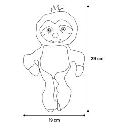 Toy Drala Sloth Grey 19x9x29cm                    