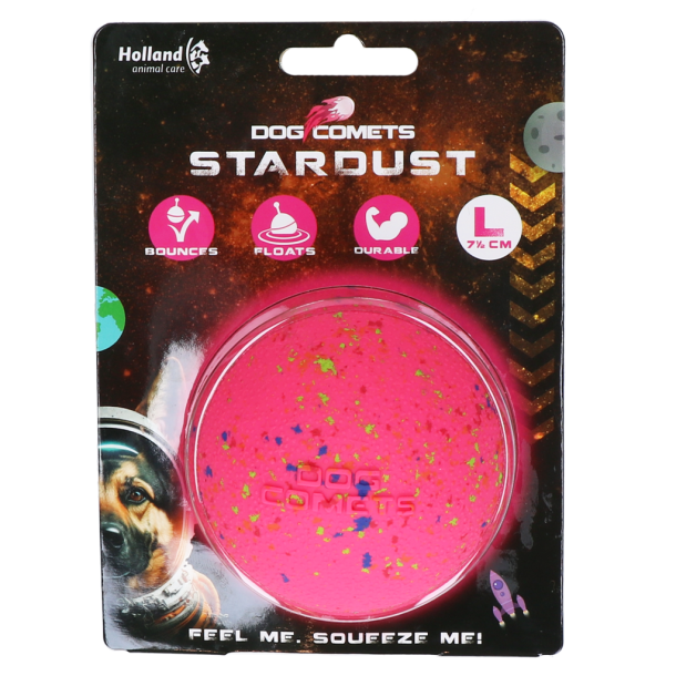 Dog Comets Stardust Pink L                        