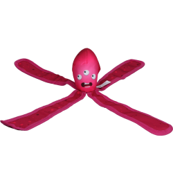 Dog Comets Alien Octo Pink M                      