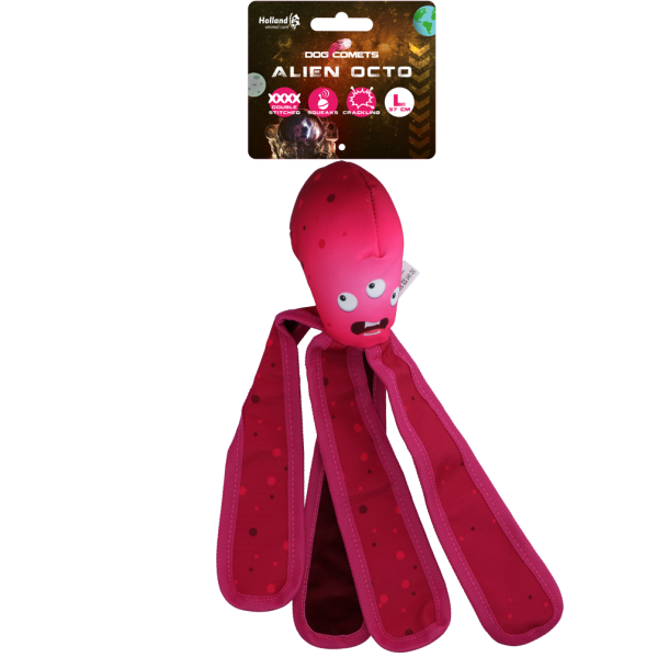 Dog Comets Alien Octo Pink L                      