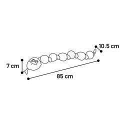 Toy Snala Snake Purple L                          