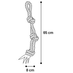DT Cotton Jim Tug Rope 3 Knots                    