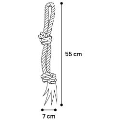 DT Cotton Jim Tug Rope 2 Knots                    