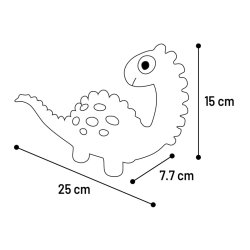 DT Puga Latex Dino Pink L                         