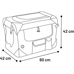 Transportbur 42x60x42cm Bl�                       