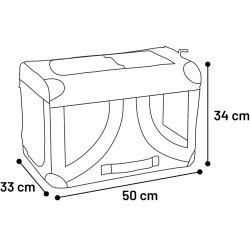 Transportbur 33x50x34cm Sort                      