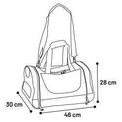 B�retaske 46x30x28cm Gr�                          