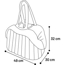 B�retaske 49x30x32cm Brun                         