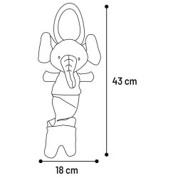 Toy Puppy Britty Elephant Gr�n                    