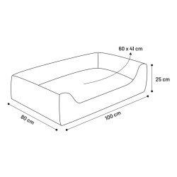 Basket Panama 100x80x30cm Gr                     
