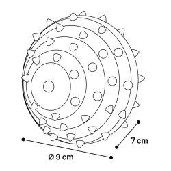 DT Rubber Rubba Ball with spik                    