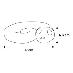 Toy Sneaky Snake Coiled Red/Bl                    