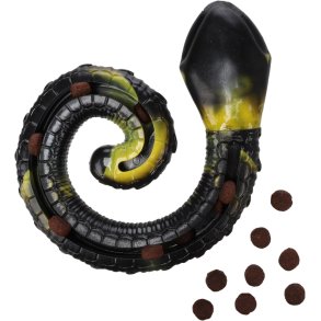 Toy Sneaky Snake Coiled Yellow                    