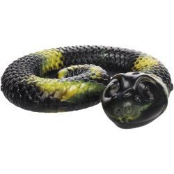 Toy Sneaky Snake Coiled Yellow                    