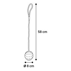 Dog Toy Rubber Ball 8cm                           