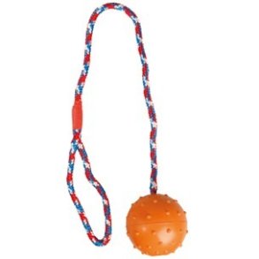 Rubber Ball 7cm on rope                           