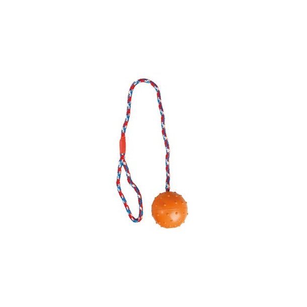 Rubber Ball 7cm on rope                           