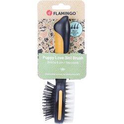 Brush &amp; Pins + Flea Comb 3in1                     