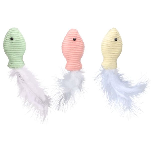 Leget�j POPPY Fisk m.fjer mix                     