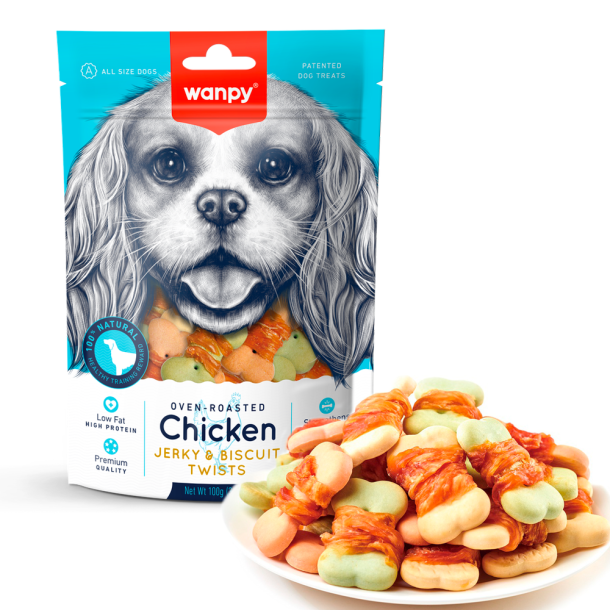 Wanpy Chicken Jerky&Biscuit100                    