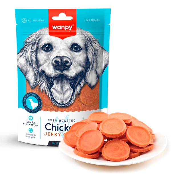 Wanpy Chicken Jerky Chips 100g                    