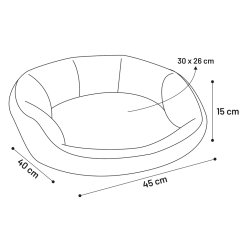 Basket Zupo Octa. 45x40x15cm                      