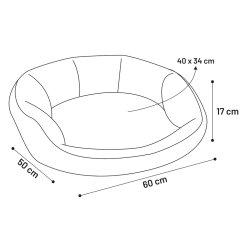 Basket Zupo Octa. 60x50x17cm                      