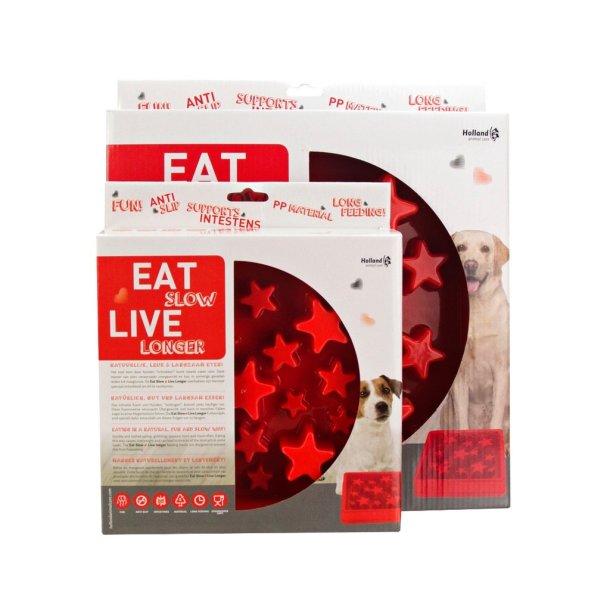 Eat Slow Live Longer Star Red                     