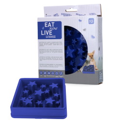 Eat Slow Live Longer Star Blue                    