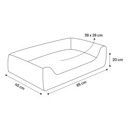 Basket Carlota Firk.65x45x20cm                    