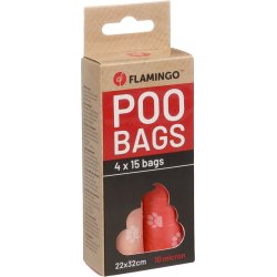 Poop Bag Basic Paws 4x15stk                       