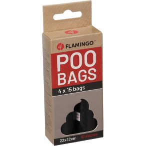 Poop Bag Basic Blekz 4x15stk                      