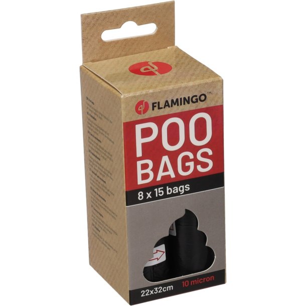 Poop Bag Basic Blekz 8x15stk                      