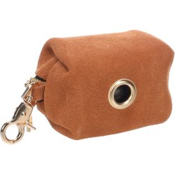 Poop Bag Holder Sueda Karamel                     