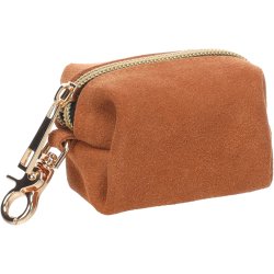 Poop Bag Holder Sueda Karamel                     