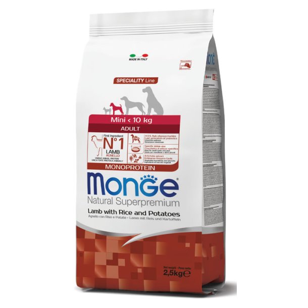 Monge Mini Adult Lam/Rice 2,5k                    
