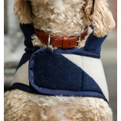 Rambo Deluxe dog rug S wh/navy                    